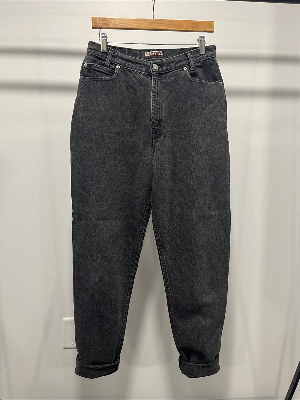 MEMPHIS vintage Black mom Jeans — Relaxed High-Rise Fit